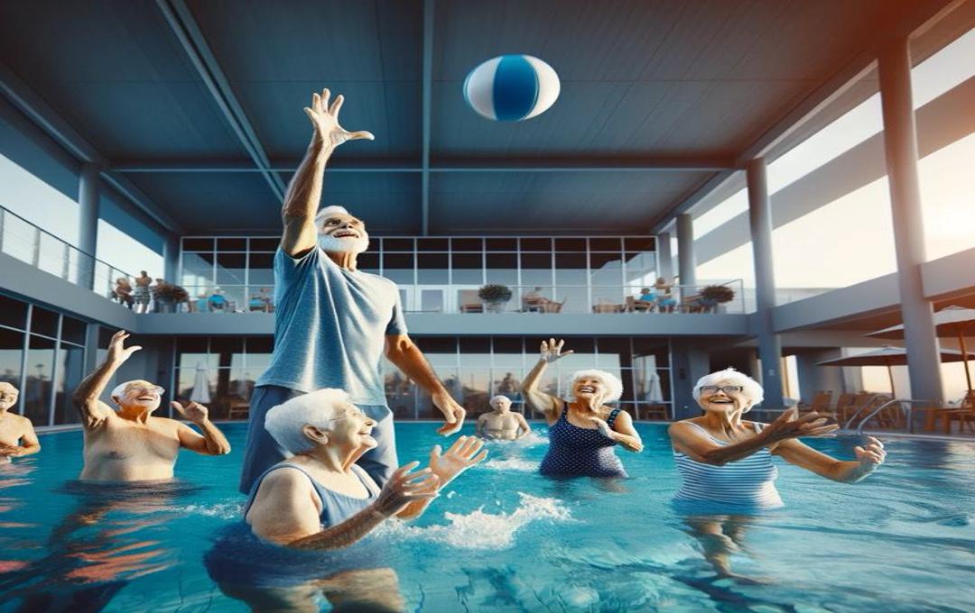 Waterbal spel ouderen