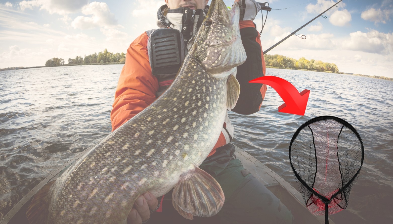 Vangnet snoek vissen